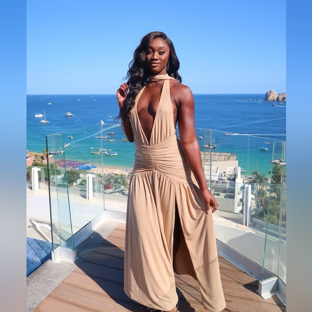 Babyboo Gold Melania Maxi Dress
Gold Gown